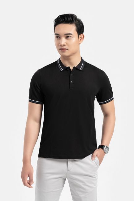 Áo polo nam cổ dệt cao cấp