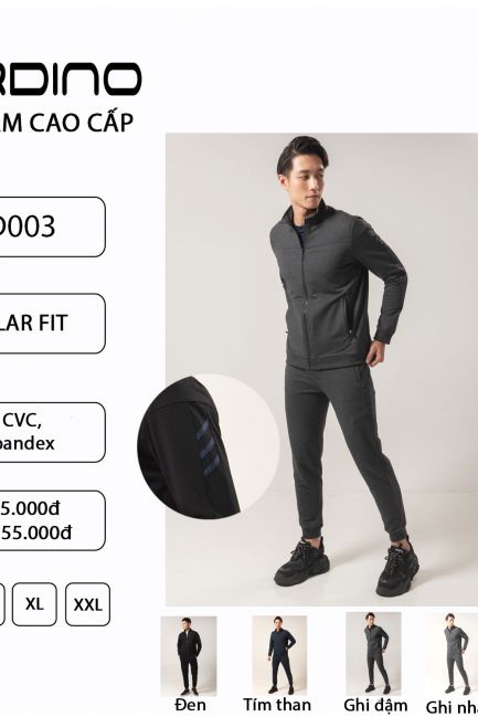 Áo nỉ da cá nam cardino Việt Nam ND003