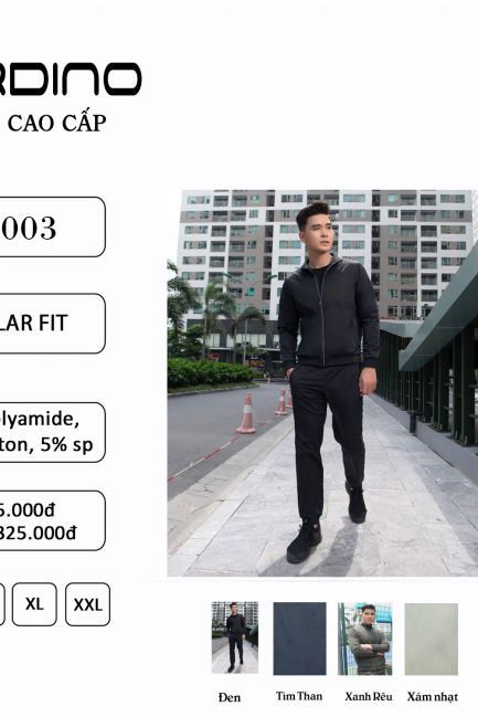 Bộ quần áo gió thu đông Cardino BG003
